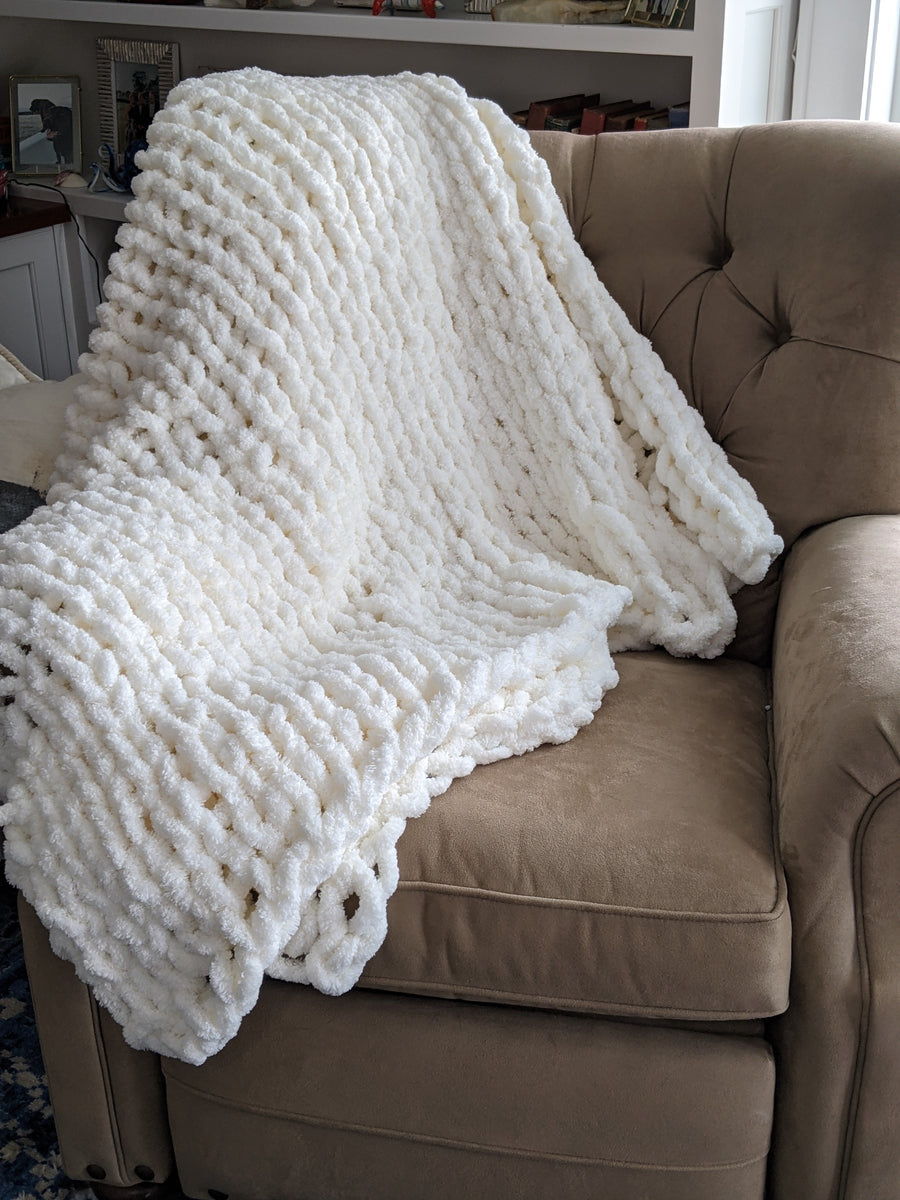 Big chunky knit discount throw